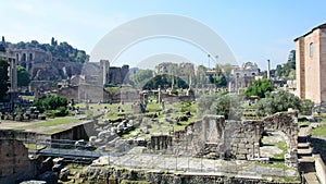 The Roman Forum, also known as Forum Romanum Rome Italy