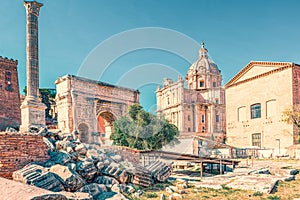 Roman Forum. Ancient, beautiful, incredible Rome