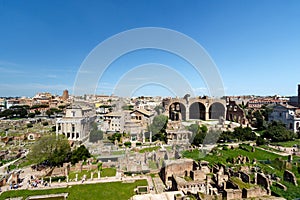 Roman Forum, with the The Basilica of Maxentius and Constantine photo