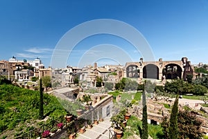 Roman Forum, with the The Basilica of Maxentius and Constantine photo