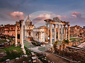 Roman Forum (Foro Romano) and Ruins of Septimius Severus Arch