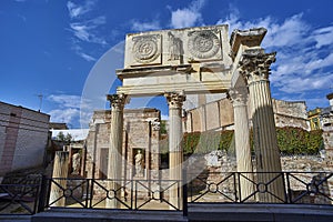 Roman Forum. Merida, Badajoz, Spain