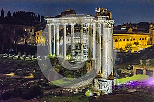 Roman Forum Night Scene