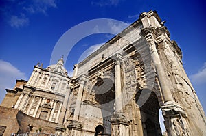 Roman forum in Rome