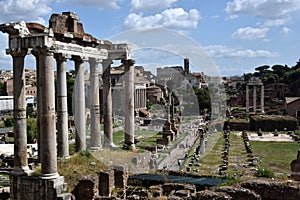 The Roman Forum in Rome Italy