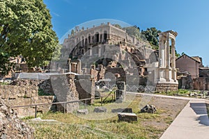 Roman Forum Rome Italy, view at daytime