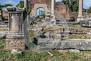 Roman Forum Rome Italy, view at daytime