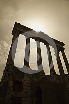 Roman Forum ruins, Rome, Italy.