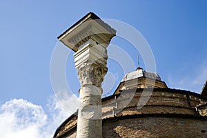 Roman forum temple of Romulus Cosmas and Damian Italy archeology antiquity ruins