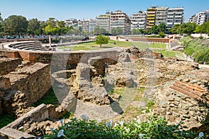 Roman Forum. Thessaloniki, Macedonia, Greece