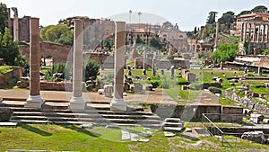 Roman Forum. Video of Roman Forum in Rome, Italy. Latin: Forum Romanum, Italian: Foro Romano