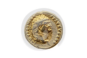 Roman gold aureus coin of Roman Emperor Domitian