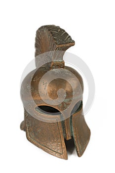 A roman helmet isolated