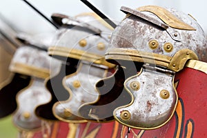 Roman helmets