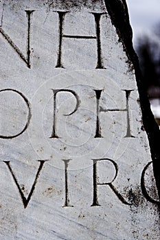 Roman inscription background