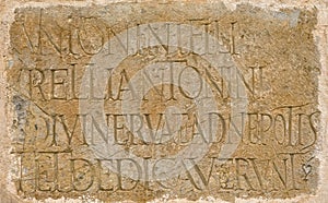 Roman latin inscription