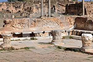 Roman Latrine, Leptis Magna photo