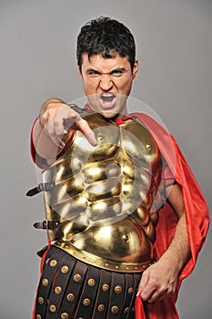 Roman legionary soldier photo