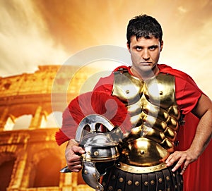 Roman legionary soldier