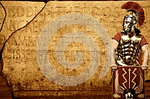 Roman legionary soldier