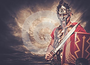 Roman legionary soldier