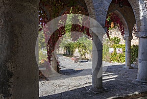 Roman loggia in the palace in Balchik