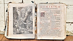 Roman missal published and edited in Barcelona in 1640. photo