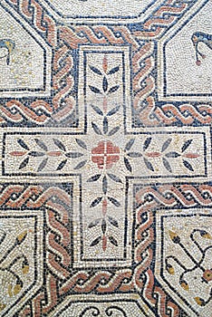 Roman mosaic close up