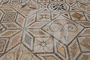 Roman mosaic in Italica color
