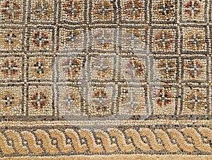 Roman mosaics in Volubilis, Morocco photo