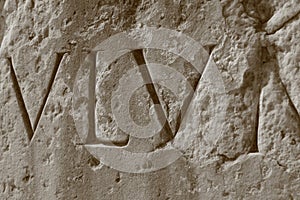 Roman Numerals, Roman Coliseum photo