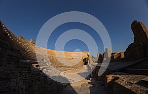 Roman Odeon in ancient Nikopolis Preveza Greece