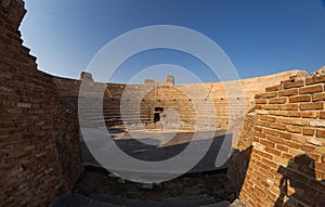 Roman Odeon in ancient Nikopolis Preveza Greece