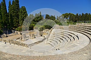 Roman Odeon of Kos, Dodecanese, Greece theatre