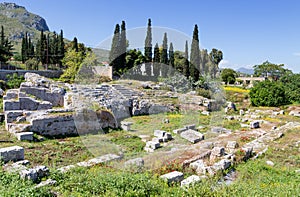 Roman Odeum of Ancient Corinth, Peloponnese, Greece