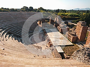 Roman Odeum Of Nicopolis ancient landmark, Greece