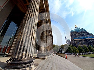 Roman pillars at Altes Museum in Berlin