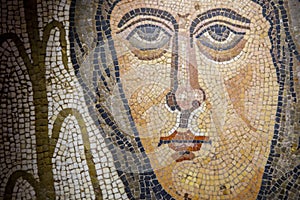 Roman polychrome mosaic detail