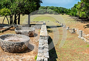 Roman remains in national park Brioni, Croatia