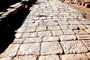 Roman Road in the Ancient City of Petra Kingdom of Jordan