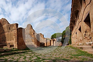 Roman Road, Ostia Antica, Italy