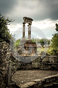 Roman ruin in Pompeii