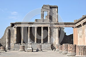 Roman ruin in Pompeii, Italy