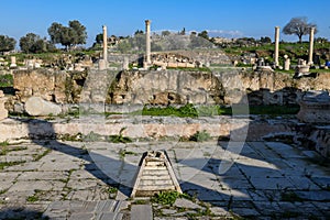 The roman ruines of Umm Qais (Gadara) on Jordan