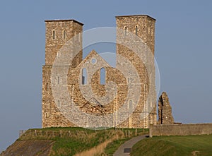 Roman Ruins of Reculver Church, Kent photo