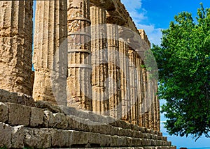 Roman ruins at Agrigento Sicily photo