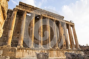 Roman ruins of ancient Heliopolis. Baalbek, Bekaa Valley, Lebanon