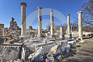 Roman ruins in Aphrodisias, Geyre, Caria, Turkey photo