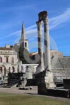 Roman ruins in Arles, France