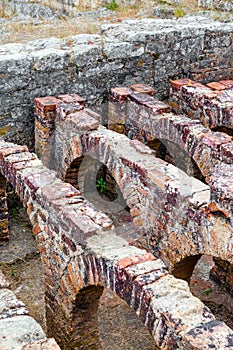 Roman ruins of Conimbriga. The Hypocaust